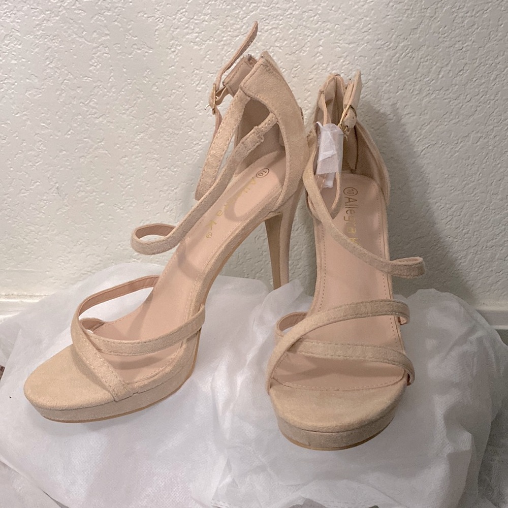 Allegra K Women's Strappy Platform Stiletto Heels Sandals